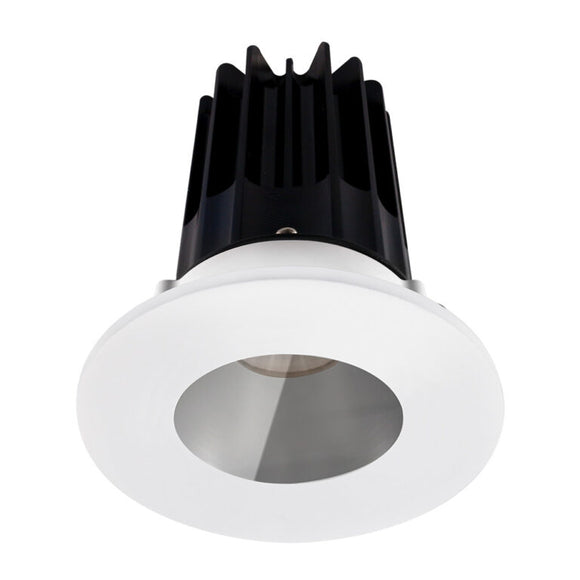 Lotus LED Lights LED-2-S8W2-27K-2RRCH-2RST-24D 2 inch Recessed Downlight 8W LED 2700K 580 lm - 24° Beam Angle - Chrome Reflector - Round Shower Trim - Type IC Damp Air-Tight T24 CRI 90+