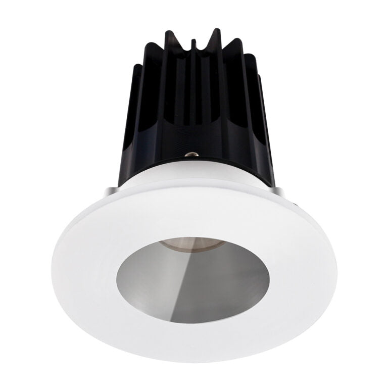 Lotus LED Lights LED-2-S15W-5CCT-2RRCH-2RST-60D 2 inch Recessed Downlight 15W LED 5CCT 1000 lm - 60° Beam Angle - Chrome Reflector - Round Shower Trim - Type IC Damp Air-Tight T24 CRI 90+