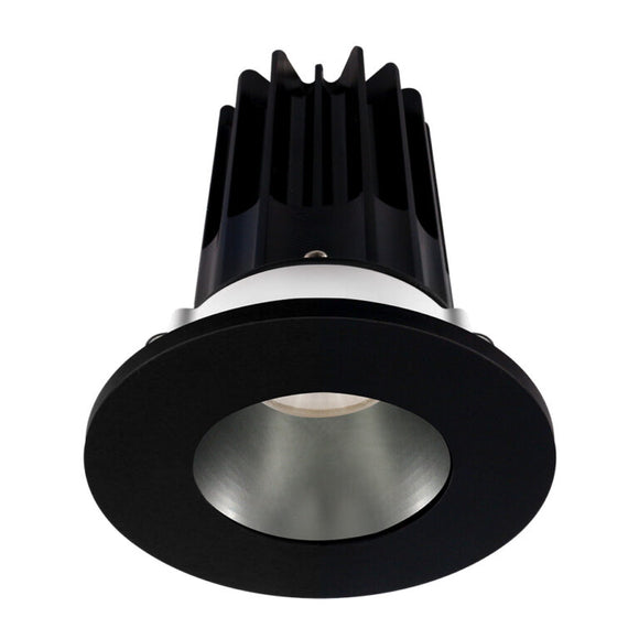 Lotus LED Lights LED-2-S8W2-27K-2RRCH-2RTBK-24D 2 inch Recessed Downlight 8W LED 2700K 580 lm - 24° Beam Angle - Chrome Reflector - Round Black Trim - Type IC Damp Air-Tight T24 CRI 90+