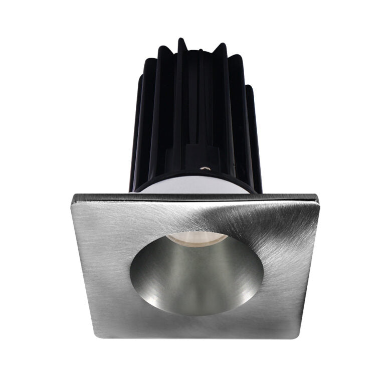 Lotus LED Lights LED-2-S15W-5CCT-2RRCH-2STCH-60D 2 inch Recessed Downlight 15W LED 5CCT 1000 lm - 60° Beam Angle - Chrome Reflector - Square Chrome Trim - Type IC Damp Air-Tight T24 CRI 90+