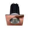 Lotus LED Lights LED-2-S15W-3018K-2RRDM-2STCP-60D 2 inch Recessed Downlight 15W LED Dim to Warm 3000-1800K 800 lm - 60° Beam Angle - Diamond Reflector - Square Copper Trim - Type IC Damp Air-Tight T24 CRI 90+