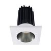 Lotus LED Lights LED-2-S15W-27K-2RRCH-2STWH-60D 2 inch Recessed Downlight 15W LED 2700K 980 lm - 60° Beam Angle - Chrome Reflector - Square White Trim - Type IC Damp Air-Tight T24 CRI 90+