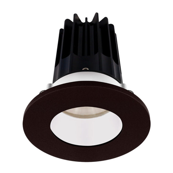 Lotus LED Lights LED-2-S8W2-30K-2RRWH-2RTBZ-24D 2 inch Recessed Downlight 8W LED 3000K 600 lm - 24° Beam Angle - White Reflector - Round Bronze Trim - Type IC Damp Air-Tight T24 CRI 90+