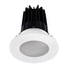 Lotus LED Lights LED-2-S15W-30K-2RRWH-2RST-24D 2 inch Recessed Downlight 15W LED 3000K 1000 lm - 24° Beam Angle - White Reflector - Round Shower Trim - Type IC Damp Air-Tight T24 CRI 90+