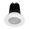 Lotus LED Lights LED-2-S15W-3018K-2RRWH-2RST-60D 2 inch Recessed Downlight 15W LED Dim to Warm 3000-1800K 800 lm - 60° Beam Angle - White Reflector - Round Shower Trim - Type IC Damp Air-Tight T24 CRI 90+