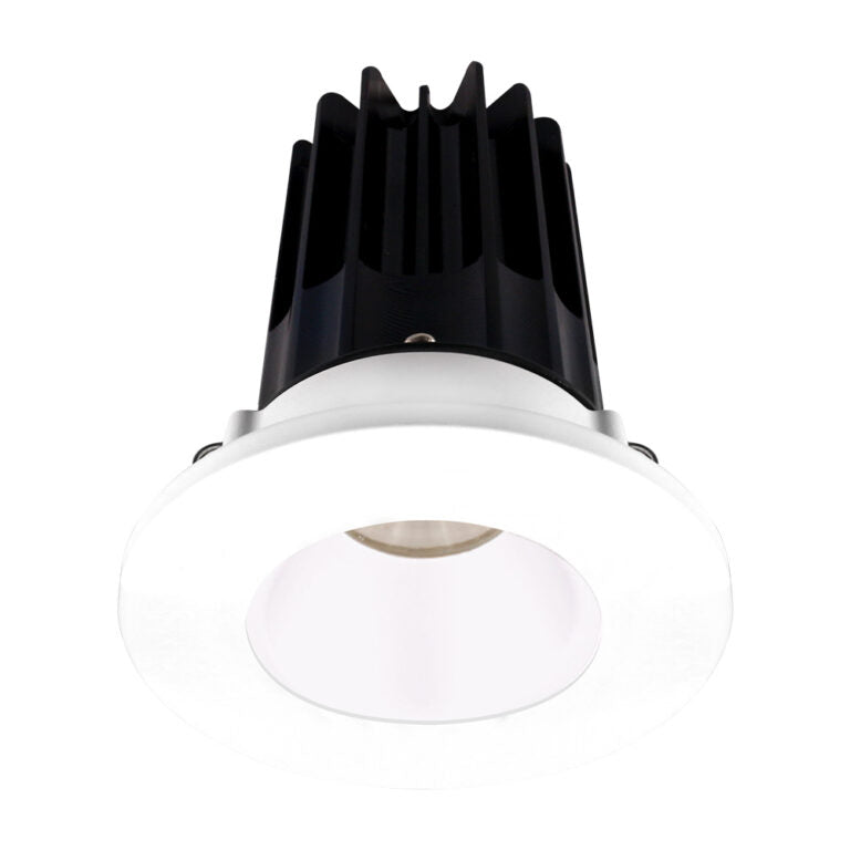 Lotus LED Lights LED-2-S15W-3018K-2RRWH-2RTWH-60D 2 inch Recessed Downlight 15W LED Dim to Warm 3000-1800K 800 lm - 60° Beam Angle - White Reflector - Round White Trim - Type IC Damp Air-Tight T24 CRI 90+