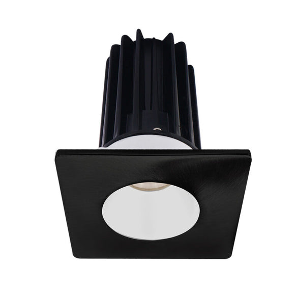 Lotus LED Lights LED-2-S8W2-3018K-2RRWH-2STBK-24D 2 inch Recessed Downlight 8W LED Dim to Warm 3000-1800K 600 lm - 24° Beam Angle - White Reflector - Square Black Trim - Type IC Damp Air-Tight T24 CRI 90+