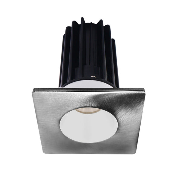 Lotus LED Lights LED-2-S8W2-3018K-2RRWH-2STCH 2 inch Recessed Downlight 8W LED Dim to Warm 3000-1800K 600 lm - 38° Beam Angle - White Reflector - Square Chrome Trim - Type IC Damp Air-Tight T24 CRI 90+