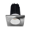 Lotus LED Lights LED-2-S15W-3018K-2RRWH-2STCH-60D 2 inch Recessed Downlight 15W LED Dim to Warm 3000-1800K 800 lm - 60° Beam Angle - White Reflector - Square Chrome Trim - Type IC Damp Air-Tight T24 CRI 90+