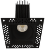 Lotus LED Lights LED-2-S15W-3018K-BK-T-SQ-60D - 2 inch  Trimless Square Recessed LED - 15 Watt - Dim to Warm Invisible Trim