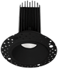 Lotus LED Lights LED-2-S15W-3018K-BK-T-60D - 2 inch  Trimless Round Recessed LED - 15 Watt - Dim to Warm Invisible Trim