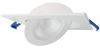 Lotus LED Lights 4 inch Square Floating Gimbal Recessed LED 9W 5CCT 2700K to 5000K White 740-855 lm - 38 Deg. Beam