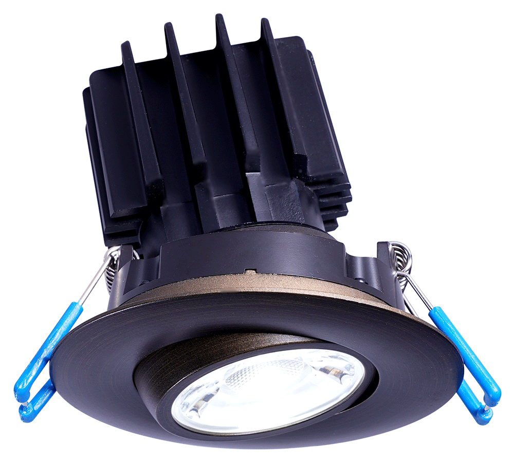 Lotus LED Lights LL3G-5CCT-HO-ORB - 3 Inch Oil Rubbed Bronze Eyeball Gimbal LED Downlight - 11 Watt - High Output - 5CCT