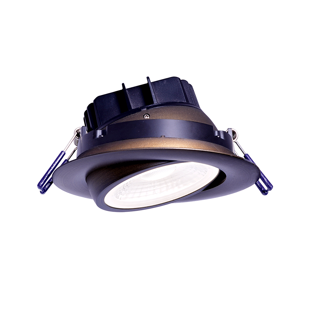 Lotus LED Lights LL4G-3018K-ORB - 4 Inch Oil Rubbed Bronze Eyeball Gimbal LED Downlight - 11.4 Watt - Dim to Warm - 38 Deg.Beam Spread