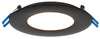 Lotus LED Lights LL4R24V-30K-BK-G2 - 4 inch Round Ultimate Super Thin 24V LED Downlight - 13.5 Watt - Warm White - Black Trim - 110 Deg.Beam Spread