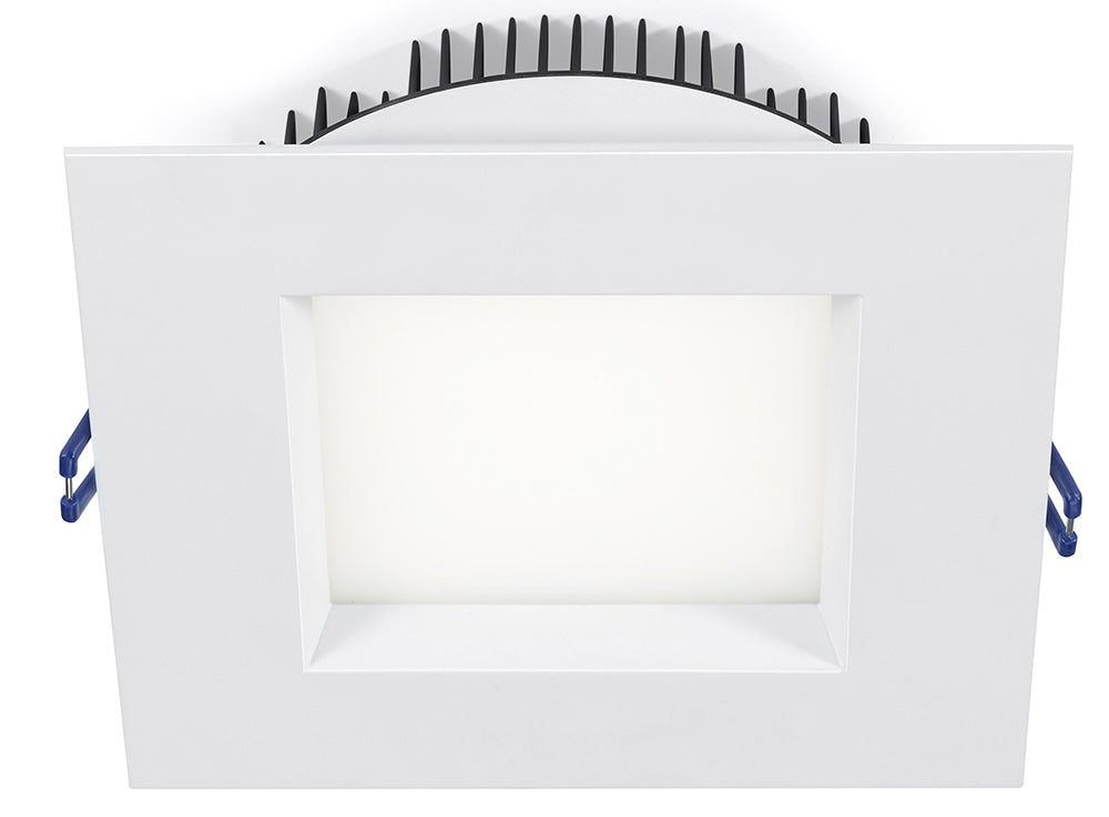 Lotus LED Lights LL6SR-5CCT-WH - 6 inch Square Regressed Open Plenum LED  Downlight - 18 Watt - 5CCT Selectable - White Trim