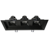 Lotus LED Lights Multi 2 Head Fixture - 3 inch Square Regressed Gimbal LED High Output - 5CCT - Black Head - Black Trim