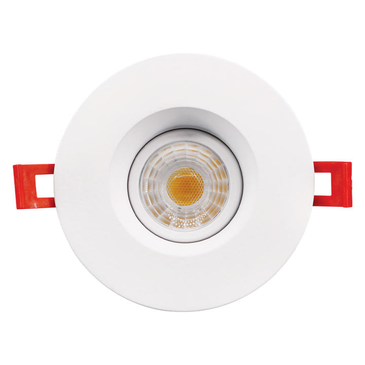 Luxrite LR23268 3 inch Regressed Gimbal Round 5CCT Canless Spotlight - LED8W/RDL3/GB/3CCT/FL