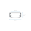 Luxrite LR43230 96 inch Surface Mount - 0.45" Channel - LED/CNLS/V4/8/PC/KIT