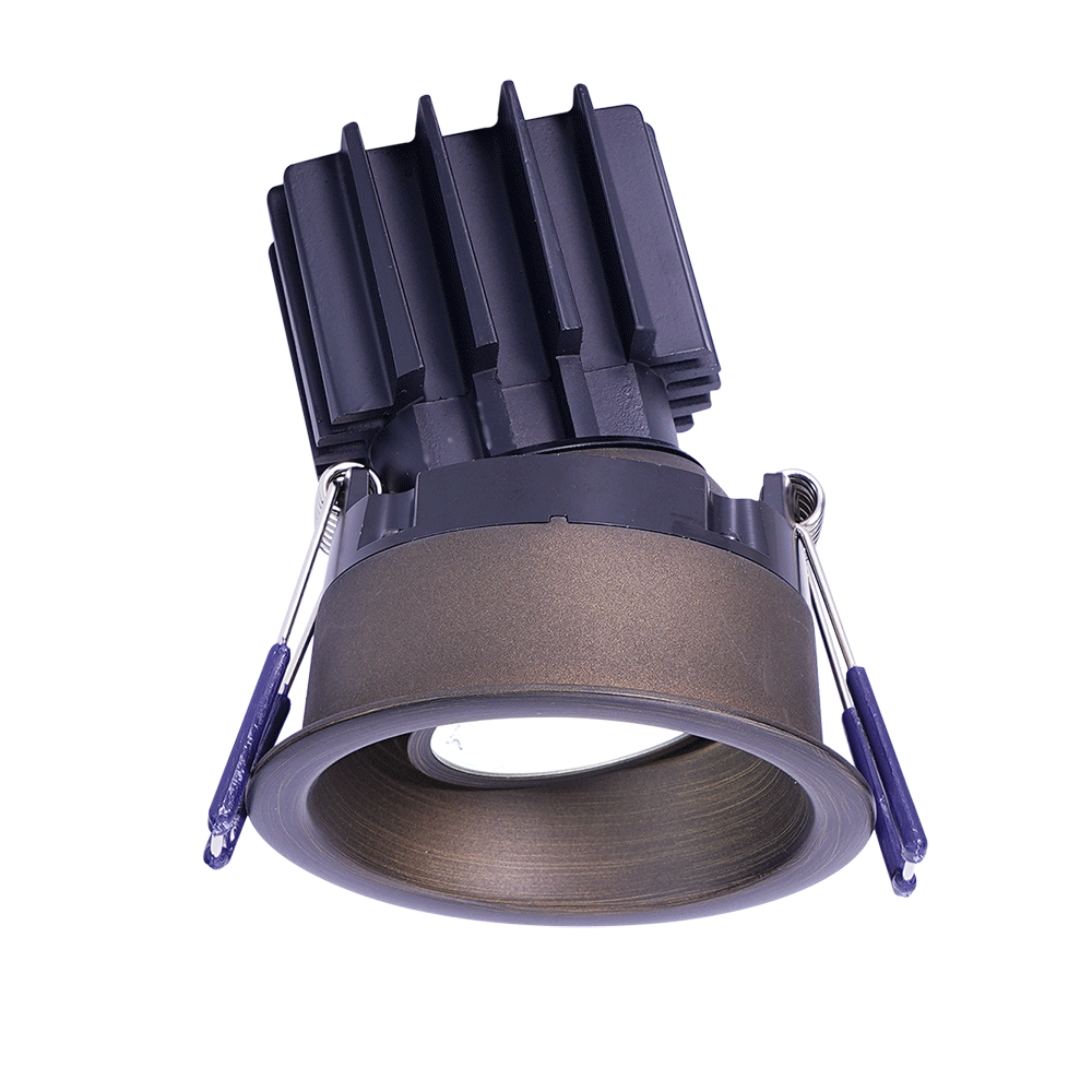 Lotus LED Lights LRG3-5CCT-HO-TT-ORB - 3 Inch Oil Rubbed Bronze Regressed Gimbal LED Downlight Thin Trim - 11 Watt - 5CCT