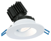 Lotus LED Lights LRG3-4CCT+DTW-HO-WH - 3 Inch White Regressed Gimbal LED Downlight - 11 Watt - 4CCT + Dim to Warm