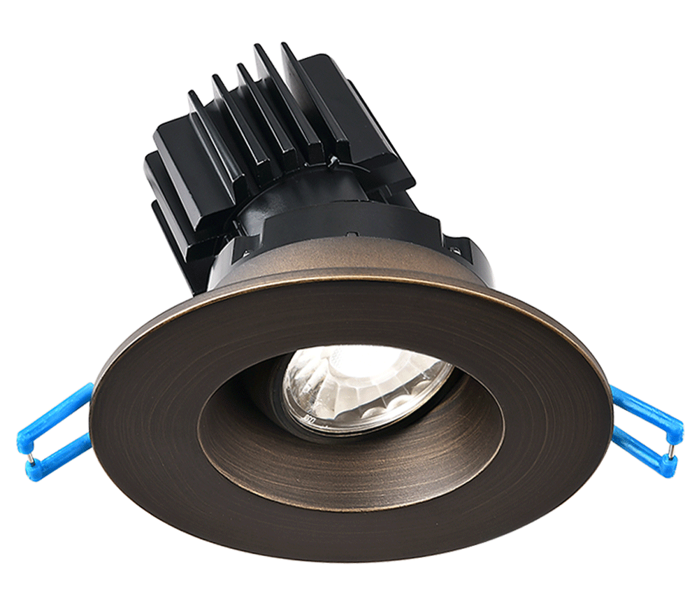Lotus LED Lights LRG3-4CCT+DTW-HO-ORB - 3 Inch Oil Rubbed Bronze Regressed Gimbal LED Downlight - 11 Watt - 4CCT + Dim to Warm
