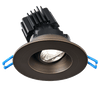 Lotus LED Lights LRG3-4CCT+DTW-HO-ORB - 3 Inch Oil Rubbed Bronze Regressed Gimbal LED Downlight - 11 Watt - 4CCT + Dim to Warm