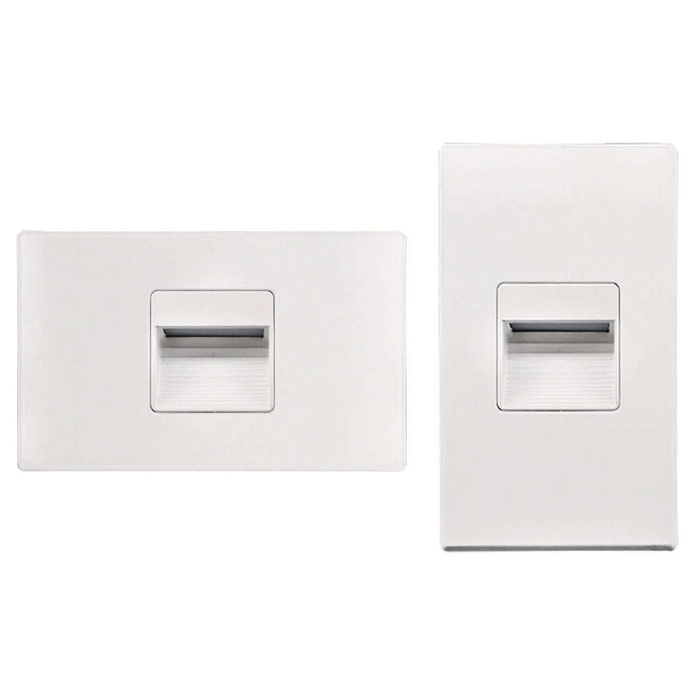 Lotus LED Lights LSD09-5CCT-24V-WH - Step Light LED Vertical / Horizontal Mount - 2.5 Watt - 5CCT Selectable - White Trim