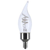 SATCO S10524 4W CA11 Clear LED Filament Bulb 2700K
