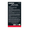 SATCO S11355 - 8W A19 Clear LED Light Bulb - 3000K Warm White 120V