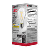 SATCO S11355 - 8W A19 Clear LED Light Bulb - 3000K Warm White 120V