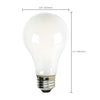 SATCO S11356 - 8W A19 LED Light Bulb – 2700K Soft White, 120V