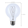 SATCO S11528 - 6W G25 Clear LED Globe Bulb 2700K 120V