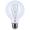 SATCO S11528 - 6W G25 Clear LED Globe Bulb 2700K 120V