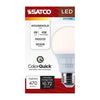 SATCO S11770R1 6W A19 LED Bulb, 5-CCT Selectable, E26, Frost, 120V