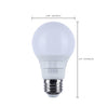 SATCO S11770R1 6W A19 LED Bulb, 5-CCT Selectable, E26, Frost, 120V