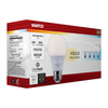 SATCO S11774R1 6W A19 LED Bulbs, 5-CCT Selectable, E26, Frost, 4-Pack