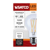 SATCO S12150 8W A19 LED Bulb 3000K E26 Dimmable