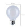 SATCO S12153 – 8W G25 LED Bulb 3000K E26 Warm White