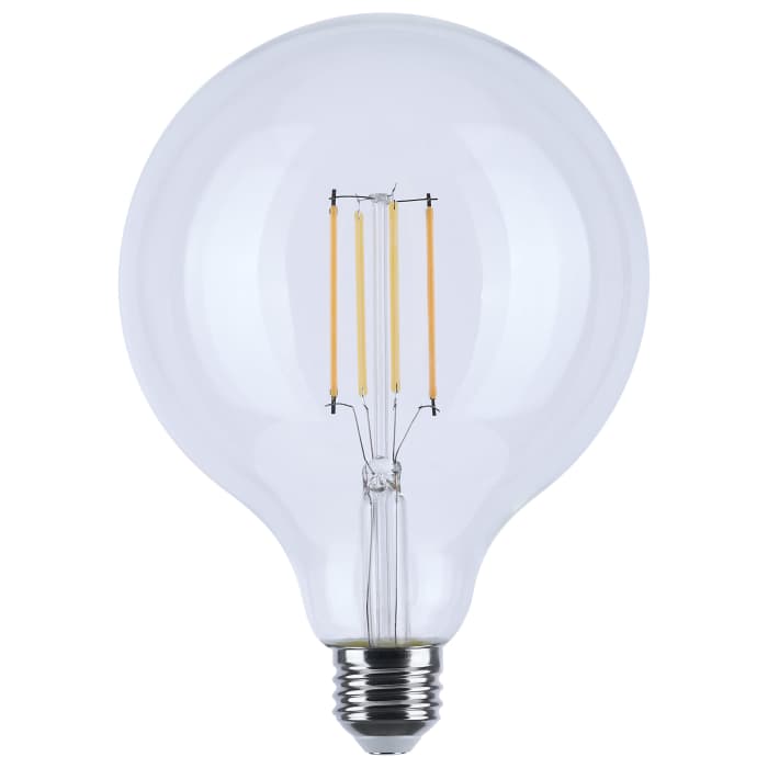SATCO S12155 - 8W G40 LED Globe Bulb – 3000K Warm White, E26 Base, Dimmable