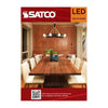 SATCO S12155 - 8W G40 LED Globe Bulb – 3000K Warm White, E26 Base, Dimmable