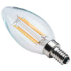 SATCO S12157 4.5W B11 LED Bulb – 3000K Warm White, E12 Candelabra Base, Clear Glass