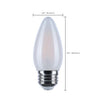 SATCO S12160 - 4.5W - B11 - LED Bulb - 3000K - E26 - Dimmable