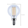 SATCO S12161-4.5W G16.5 LED Bulb 3000K E12 Clear