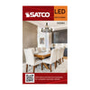 SATCO S12162 4.5W G16.5 LED Bulb – 3000K Warm White, E12 Base