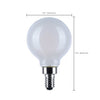 SATCO S12162 4.5W G16.5 LED Bulb – 3000K Warm White, E12 Base