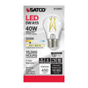 SATCO S12401 - 5W A15 Clear LED Light Bulb, E26 Base, 3000K, 120V