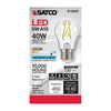 SATCO S12403 - 5W A15 Clear LED Bulb, E26 Base, 5000K, 120V
