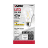 SATCO S12408 - 5W A19 Clear LED Bulb, E26 Base, 2700K, 120V