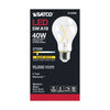 SATCO S12408 - 5W A19 Clear LED Bulb, E26 Base, 2700K, 120V